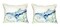 Pair of Betsy Drake Betsy’s Dolphins Small Indoor/Outdoor Pillows